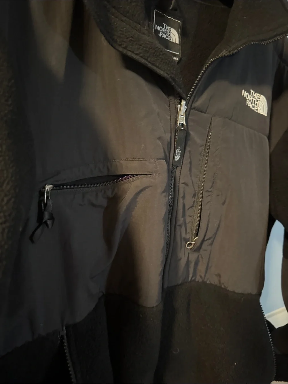 Men’s The North Face Black Denali Fleece Jacket size large